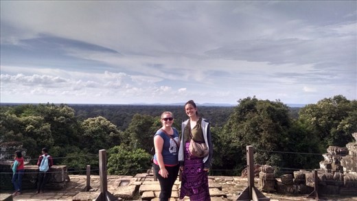 Exploring the temples