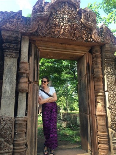 Exploring the temples