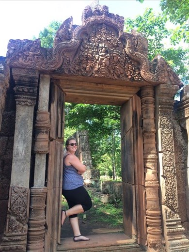 Exploring the temples