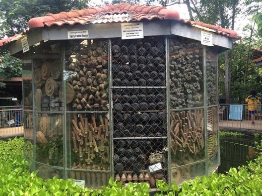 Diffused bombs and land mines at the land mine museum