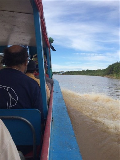 Taking the boat from Siem Reap to Battambang