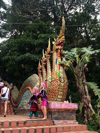 Doi Suthep is the temple on the mountain just outside the city walls of Chiang Mai