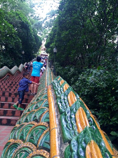 Doi Suthep is the temple on the mountain just outside the city walls of Chiang Mai