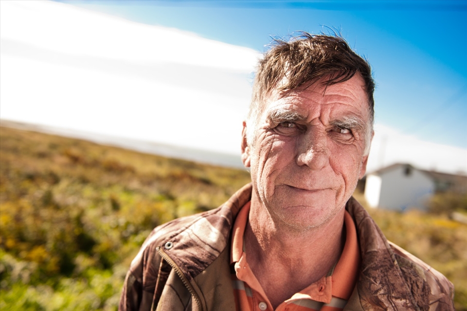 Eldridge-Man at the end. Southern most habitant of the province. facesays it all