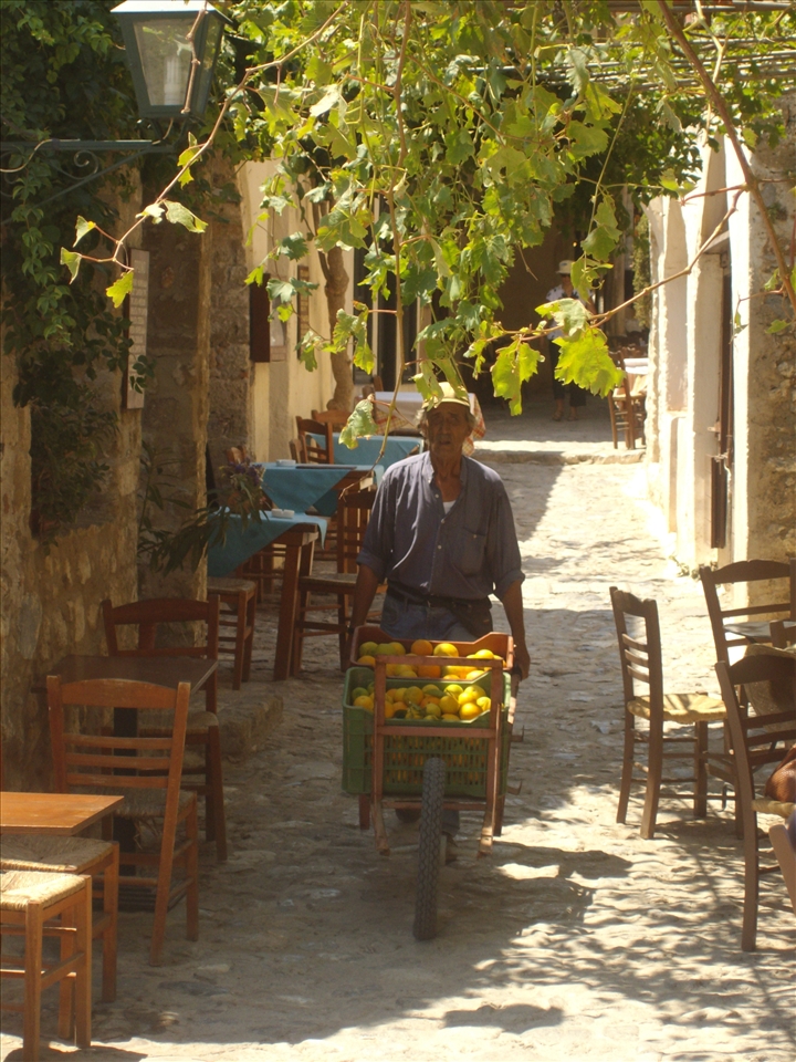 Even though it is old, it's still alive. Moving and breathing in her own rhythm. Here cars not allowed thats why everything is carried by hands.