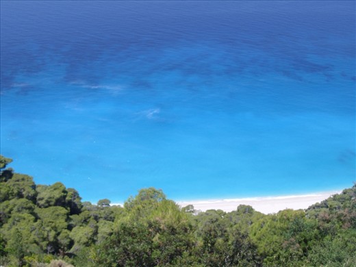 sparkling blue waters, golden sand and nature all around. a place like heaven...