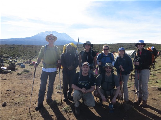 Our group - heading out for Shira II Camp!