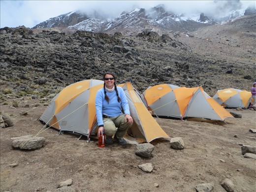 Me and my tent - Shira II Camp.