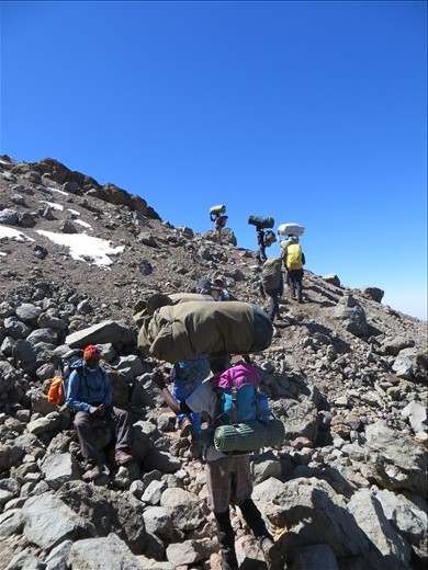 Hike Day 6 - Lava Tower (15,230 ft) to Arrow Glacier (15,980)