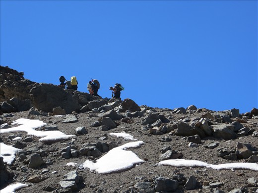 Our porters hiking up twice as fast and carrying 50 + pounds ... AMAZING!