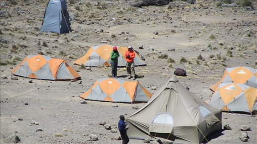 Moir Huts Camp - right before it snowed!!!