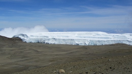 Ice Fields in the Crater!