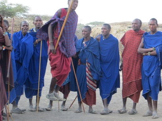 They sang and danced for us. Their dances included them jumping up very high!!