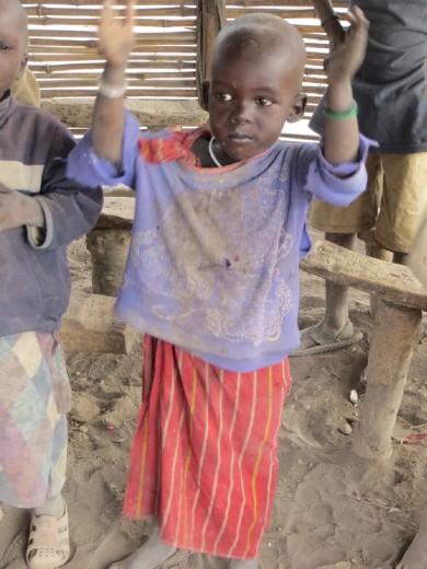 The children welcomed us with a song!