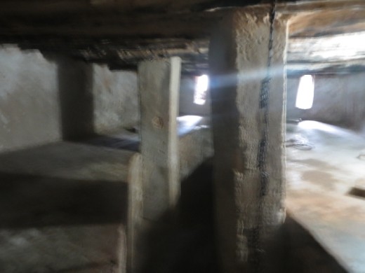 Slave quarters at the auction site ... this was raw and difficult to even imagine ...  it's unfathomable to me that people were (and still are in some parts of the world) treated so poorly!! 