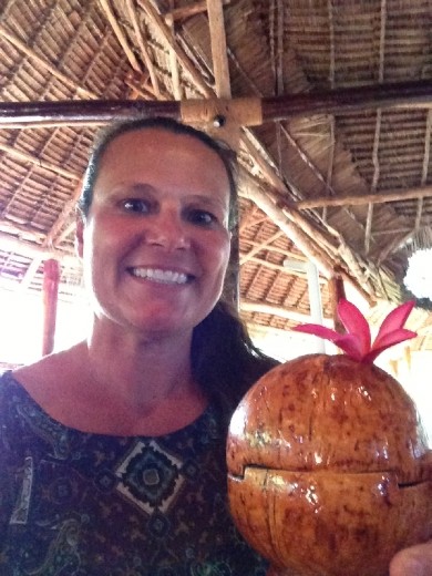 Welcome to Zanzibar! I was handed a yummy, tropical drink as soon as I walked into the Ras Nungwi Resort!