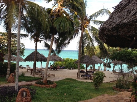 The beach view at the Ras Nungwi ... shangrila!