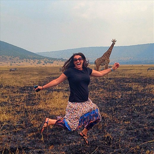 Yep, that's a real giraffe in the background! Akagera National Park