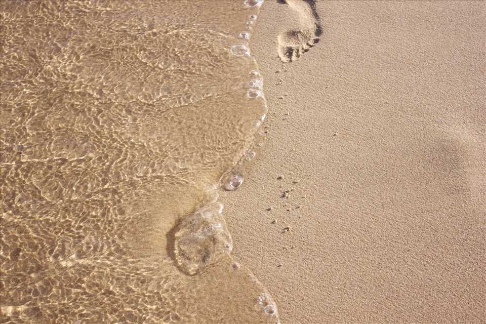 This is the first photo that I took on the beach and it's my favourite because the shore represent to me the 