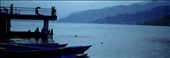 Saying goodbye to Nepal and to the young shadowy figures that joyously jump off the pier into the Phewa.: by myhandshakewiththeworld, Views[278]