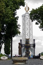 Ukraine, Kiev, Monument to the Holodomor victims, eve of independence day: by myjournal88, Views[290]