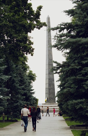 Ukraine, Kiev, another independence memorial, eve of independence day
