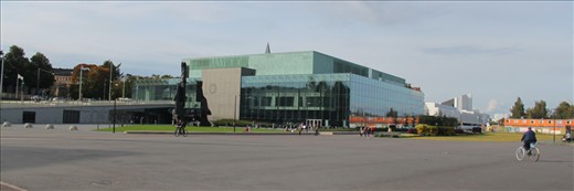 helsinki music center from behind, place where music rules in helsinki