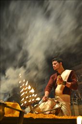 Death ceremony on the Holy Ganges. Ministering to the dead is a way of life .: by myvision, Views[299]