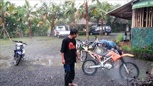 And that orange bike was the first bike I ever rode!