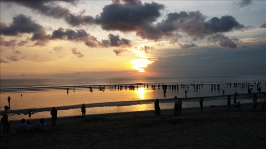 Sunset at Pantai Kuta.