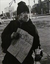 This is Bob he has been homeless for about 8 months now. This is the sign he uses everyday to get money when cars come off the highway. I can say there hasn't been a day where i have not seen bob trying to take care of himself. Every once in a while i get him some wawa.: by nadipark, Views[310]