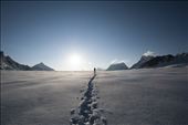 At the top of Hisper La Pass (5150 meters) walking towards camp for the night.: by nadirtoosy, Views[627]