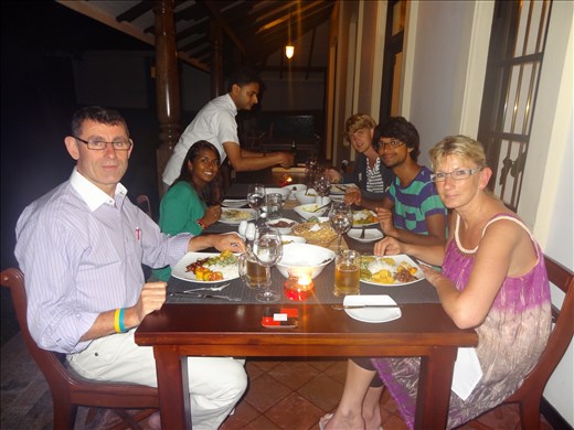 Dinner at Mas Villa, Kothmale