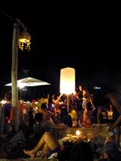 Sending of the old year, wishing in the New. Thai lanterns drift into the sky, full of hopes and dreams for 2013.: by namarran, Views[487]