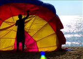 The sunsets over the Andaman Sea, the final flight of the Parasailer, kissing the year goodbye.: by namarran, Views[426]