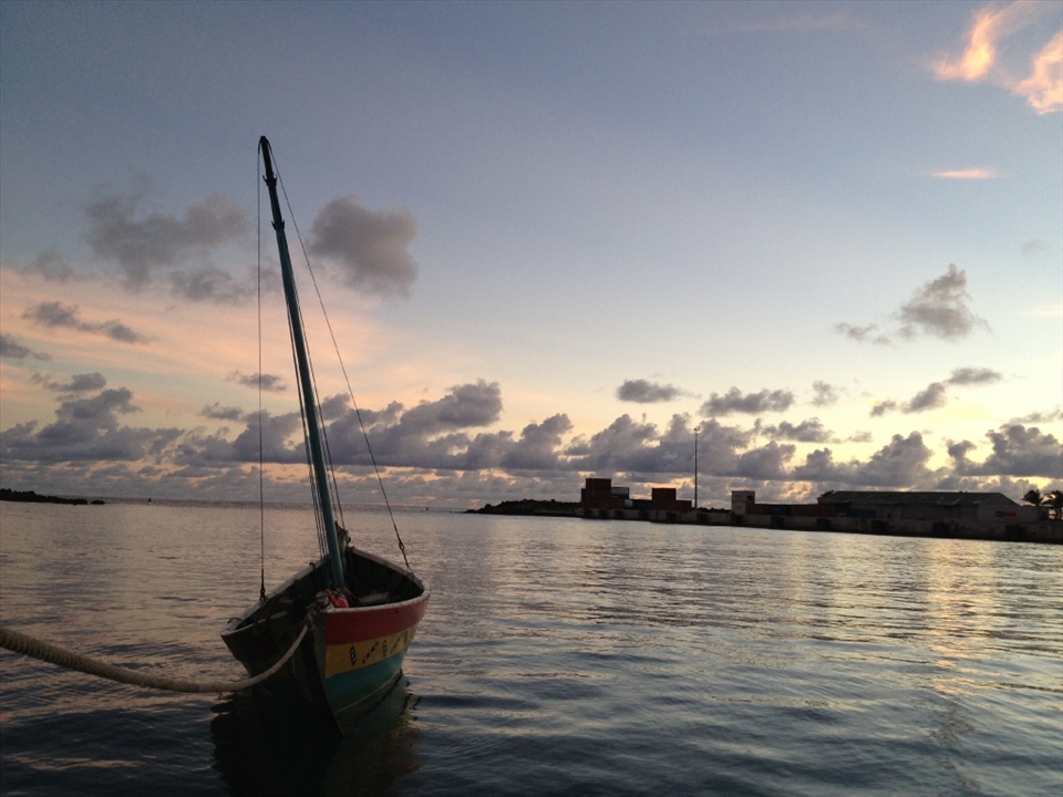 Dawn in Avarua, looking North. In Rarotonga, Avarua is the main town, home to the islands only airport, and sea port.
