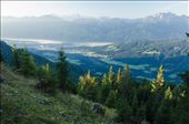 A view of a village just outside of Hermagor Austria made up mostly of farmers. This area is popular for tourists to get out  of their busy cities and hike in the Alps to enjoy the fresh air and  spectacular views. Some of the trees are cut to process wood and  make room for cows to graze on.: by nathane, Views[349]