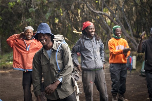 Stanley - 2nd in charge porter - Post climb celebration