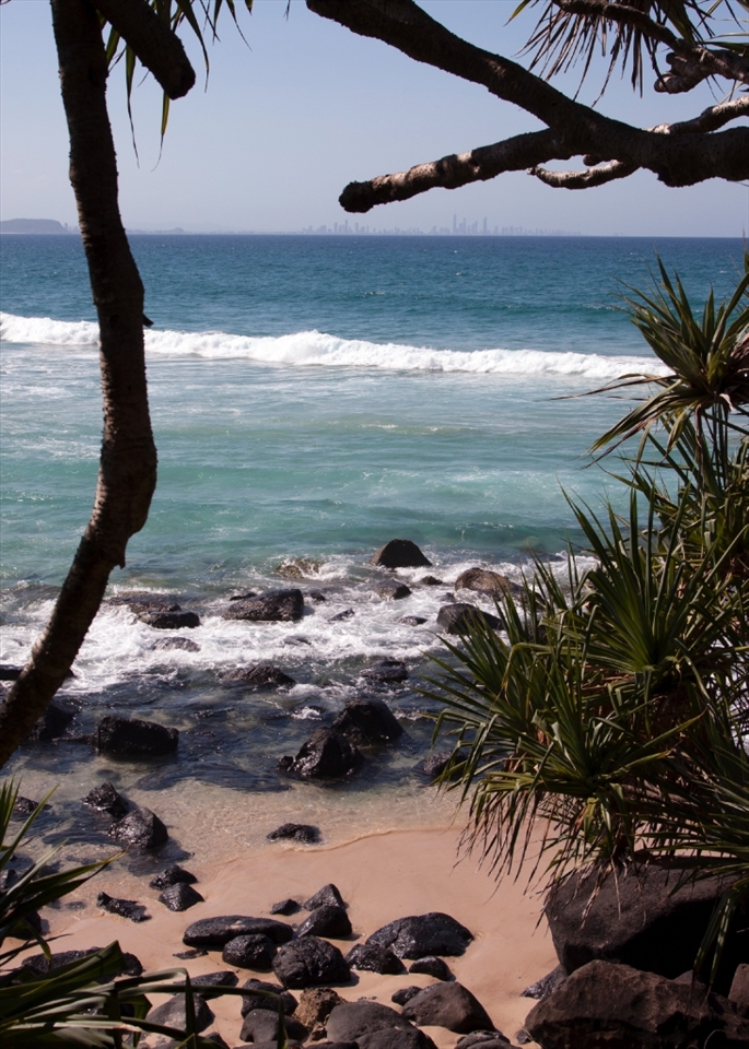 The storm moves away and the sun comes out to shine.