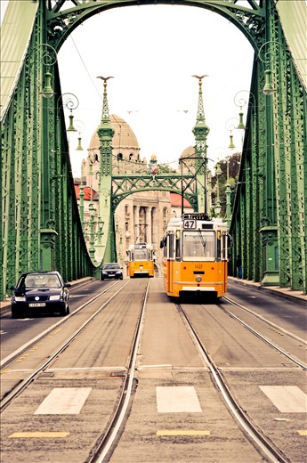 The old and the new - Liberty Bridge