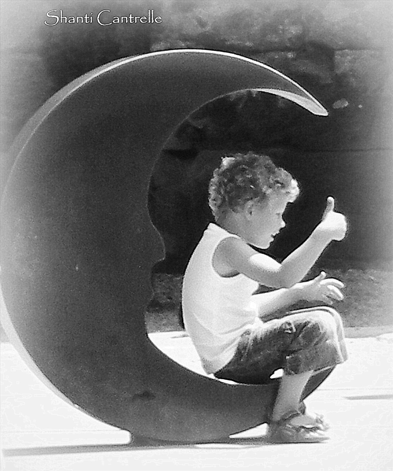 Moon boy in Barcelona