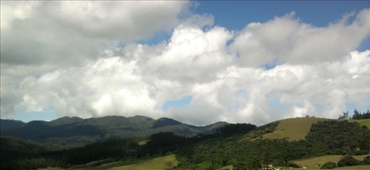 Clouds dancing on the hill station