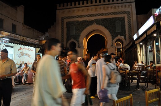 The Medina is constantly bustling with activity even at 10 pm. The Medina is where everyone comes to visit and socialize with each other before retreating to their own homes.