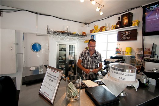 Cafe interior South Beach Florida