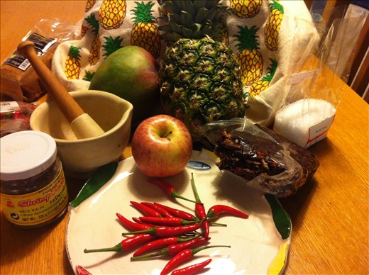 ingredients for making rujak