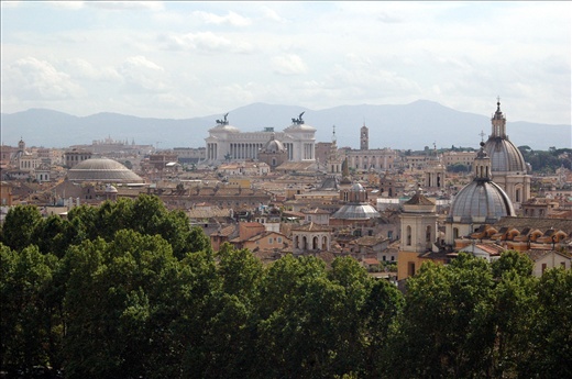 View from the top of Castel of San Angelo