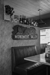 #1: Monument Valley, artistically portrayed on the sign in above the faux-leather couch on the photo is commonly known after its appearances in cigarette ads and the Forrest Gump film is in the heart of the Navajo Nation reservation.

Due to the peculiarities of the legal framework and history, the Navajos in the area try to make a living out of tourism.: by nemethv, Views[569]