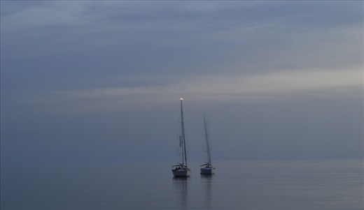 serenity - enjoying dusk time in the Ulcinian Velika Plaza, Ulcinj