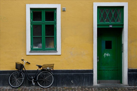 The bright colors and plentiful bikes of Stockholm distract the summertime visitor from the frozen winters the city experiences. 