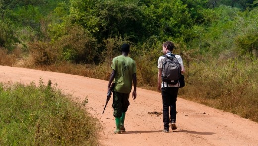 The contrast of two worlds, so far yet so close to each other; meeting in a place where their differences are forgotten for one shared love for nature.
